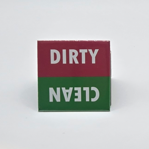 Dirty/Clean 2x2 Magnet